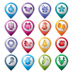 Christmas Element Pointer Icons