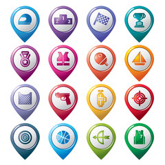 Sport Competition Pointer Icons