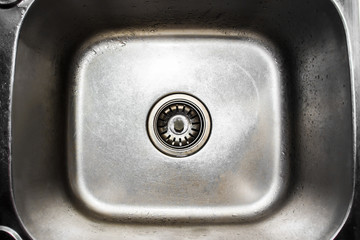 Empty stainless steel kitchen