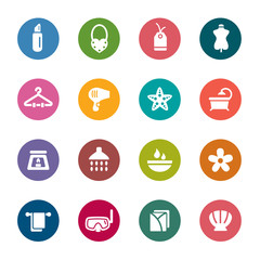 Beauty and Cosmetic Color Icons