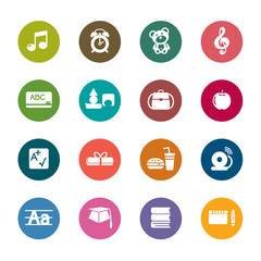 Education Color Icons