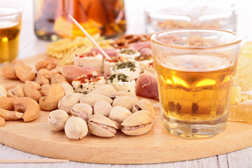 finger food and alcohol