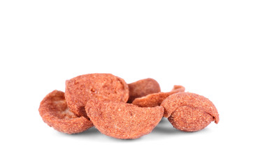 Dried breakfast isolated on a white background