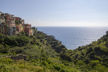 Fototapeta na wymiar Village of Cornigla, at Cinque Terre, Italy