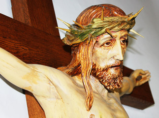 Jezus na krzyżu - obrazy, fototapety, plakaty