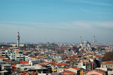 S&uuml;leymaniye Mosque and fire tower