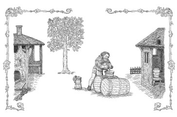 Village illustration