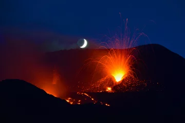 Selbstklebende Fototapete Vulkan Vulkan Ätna, Sizilien, Italien 2014