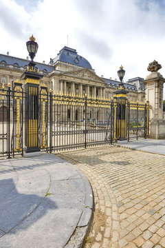Royal Palace in historical center of Brussels, Belgium