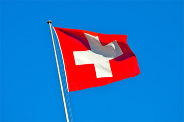 Fahnenstange mit Schweizer Flagge