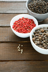 spice pepper in bowls