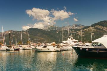 Fototapeta premium Porto Montenegro. Tivat city. Montenegro