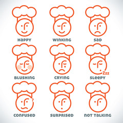 Vector Smiles Icons, Illustration, Sign, Symbol, Button