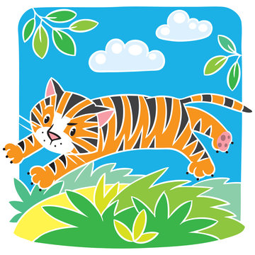 Little tiger coloring book