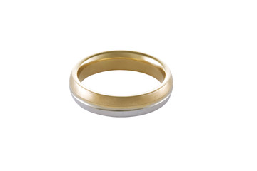 Gold ring isolated on white background 