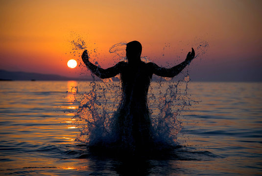 Mann aus dem Meer