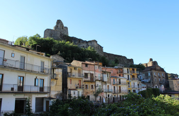 Fototapeta na wymiar Norman's Castle and Old Houses, South Italy