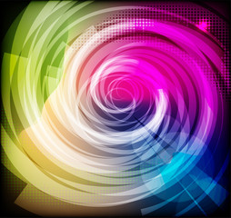Abstract spiral colorful background