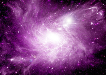 Fototapeta premium Stars of a planet and galaxy in a free space