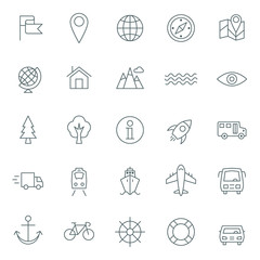 Vector icons set. For web site design and mobile apps.