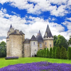 Gardinen impressive medieval castles of France, Dordogne region © Freesurf