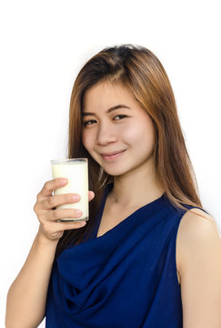 Healthy asian woman.