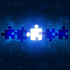 Abstract Puzzle Business Concept Background