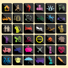 Insurance color icon