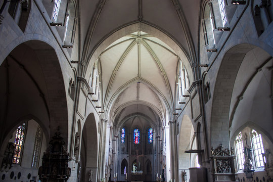 Interior o fSt. Paulus cathedral in Muenster, Germany