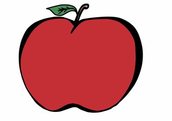 Fototapeta premium doodle apple