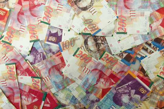 Israeli Shekel Notes Background