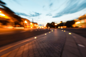 Night city defocused