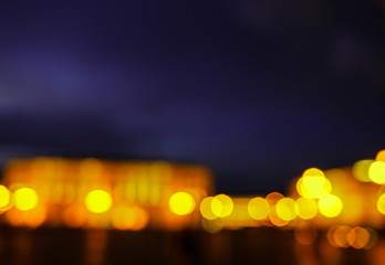 Night city defocused