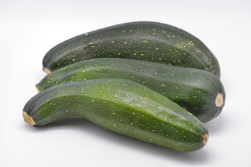 Zucchini isolated in white