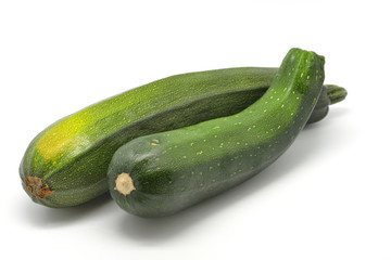 Zucchini isolated in white