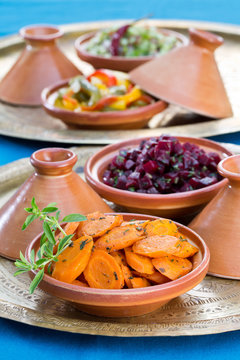 Salades orientiales en Tajine