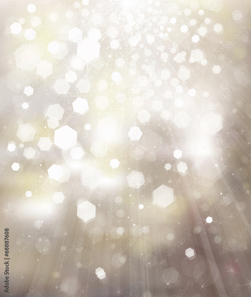 Wall mural glitter silver background.
