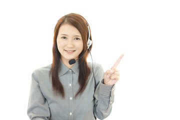 笑顔のオペレーター