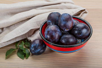Ripe fresh plum
