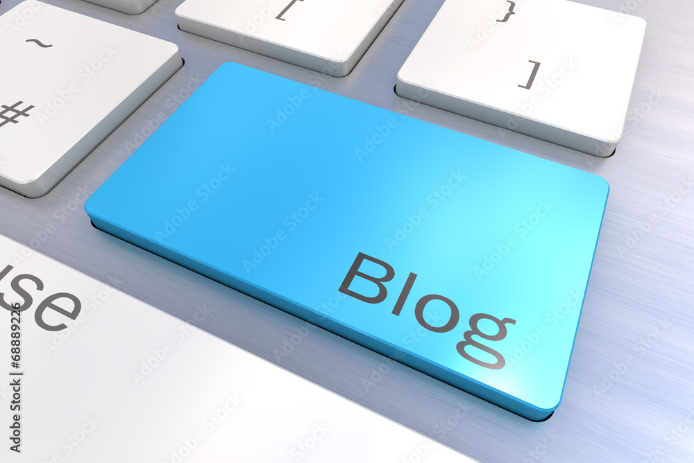 Wall mural blog keyboard button