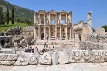 Rolgordijnen Celsus Library in Ephesus © zebryansk