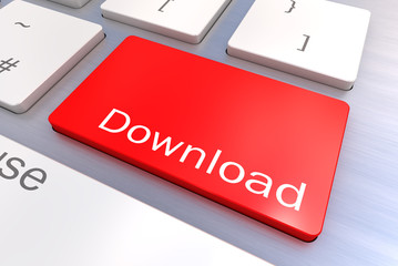 Fototapeta premium Download keyboard button