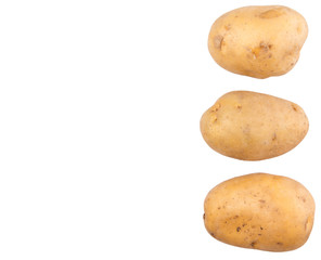 Fototapeta na wymiar Sweet potato over white background 