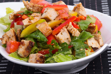 roasted chicken summer salad