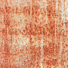 Old rusty metallic wall.