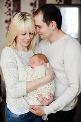 Fototapeta premium mother, father and kid