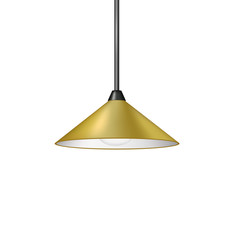 Fototapeta premium Retro brown hanging lamp