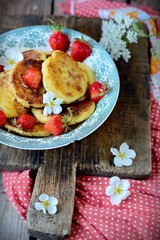 Homemade cheesecakes for breakfast