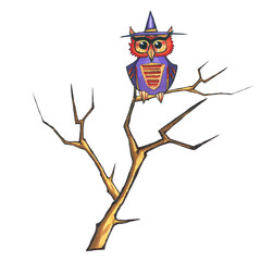 Hand drawn Halloween illustration set.