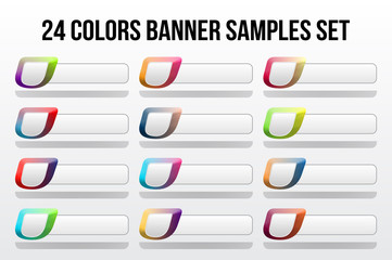 Abstract vector banners set